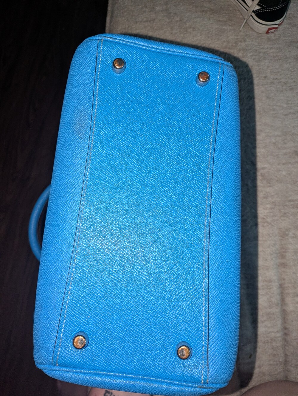 Coach Blue Leather Dome Satchel - Picture 10 of 10